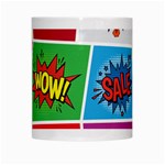 Pop Art Comic Vector Speech Cartoon Bubbles Popart Style With Humor Text Boom Bang Bubbling Expressi White Mugs Center