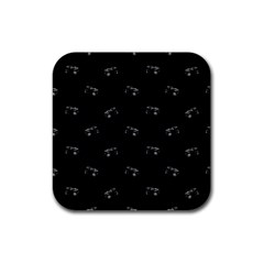 Vintage Car Motif Print Pattern Rubber Square Coaster (4 Pack)  by dflcprintsclothing