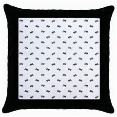 Vintage Car Motif Prin Pattern 2001 Throw Pillow Case (black) by dflcprintsclothing