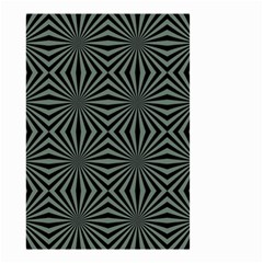 Geometric Pattern, Army Green And Black Lines, Regular Theme Small Garden Flag (two Sides) by Casemiro