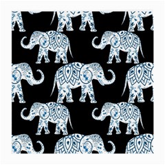 Elephant-pattern-background Medium Glasses Cloth (2 Sides) by Sobalvarro