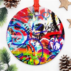 Crazy Grafitti Ornament (round) by essentialimage