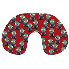 Zombie Virus Travel Neck Pillow by helendesigns