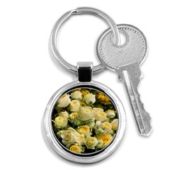 Yellow Roses Key Chain (round) by Sparkle