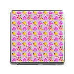 Girl With Hood Cape Heart Lemon Pattern Lilac Memory Card Reader (Square 5 Slot) Front