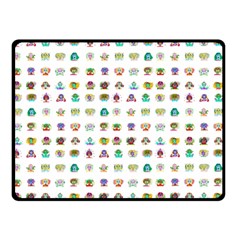 All The Aliens Teeny Double Sided Fleece Blanket (small)  by ArtByAng