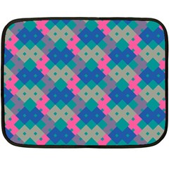 Geo Puzzle Fleece Blanket (mini) by tmsartbazaar