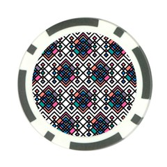 Boho Geometric Poker Chip Card Guard (10 Pack) by tmsartbazaar