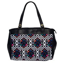 Boho Geometric Oversize Office Handbag by tmsartbazaar