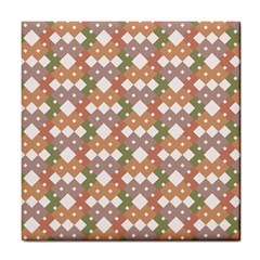 Squares And Diamonds Tile Coaster by tmsartbazaar