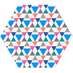 Multicolor Triangle Wooden Puzzle Hexagon by tmsartbazaar