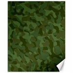 Green Army Camouflage Pattern Canvas 11  x 14  10.95 x13.48  Canvas - 1