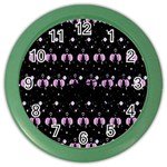 Galaxy Unicorns Color Wall Clock Front