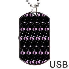 Galaxy Unicorns Dog Tag Usb Flash (one Side) by Sparkle