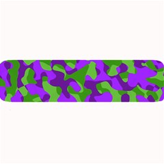 Purple And Green Camouflage Large Bar Mats by SpinnyChairDesigns