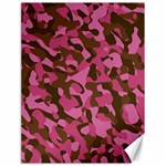 Pink and Brown Camouflage Canvas 18  x 24  17.8 x23.08  Canvas - 1