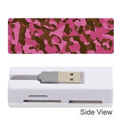 Pink And Brown Camouflage Memory Card Reader (stick) by SpinnyChairDesigns