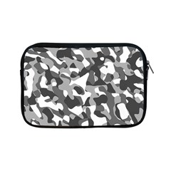 Grey And White Camouflage Pattern Apple Ipad Mini Zipper Cases by SpinnyChairDesigns