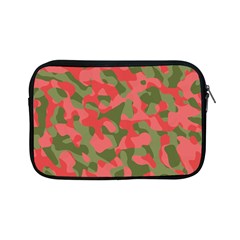 Pink And Green Camouflage Pattern Apple Ipad Mini Zipper Cases by SpinnyChairDesigns