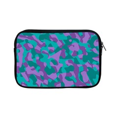 Purple And Teal Camouflage Pattern Apple Ipad Mini Zipper Cases by SpinnyChairDesigns