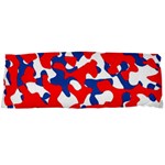 Red White Blue Camouflage Pattern Body Pillow Case Dakimakura (Two Sides) Front