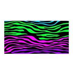 Colorful Zebra Satin Wrap by Angelandspot