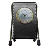 P1020022 Pen Holder Desk Clock Front