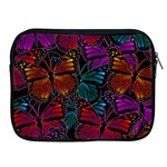 Colorful Monarch Butterfly Pattern Apple iPad 2/3/4 Zipper Cases Front