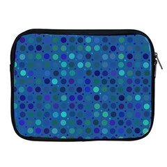 Blue Polka Dots Pattern Apple Ipad 2/3/4 Zipper Cases by SpinnyChairDesigns