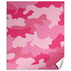 Camo Pink Canvas 8  X 10  by MooMoosMumma