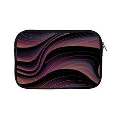 Dark Purple And Black Swoosh Apple Ipad Mini Zipper Cases by SpinnyChairDesigns