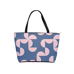 Pink And Blue Shapes Classic Shoulder Handbag by MooMoosMumma