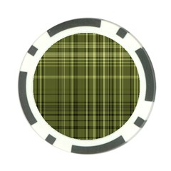 Green Madras Plaid Poker Chip Card Guard (10 Pack) by SpinnyChairDesigns