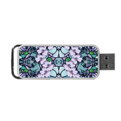 Paradise Flowers In Paradise Colors Portable Usb Flash (two Sides) by pepitasart