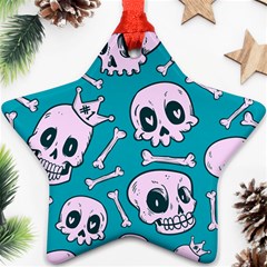 Skull Star Ornament (two Sides) by Sobalvarro