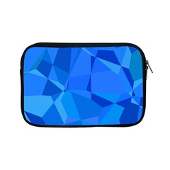 Electric Blue Geometric Pattern Apple Ipad Mini Zipper Cases by SpinnyChairDesigns