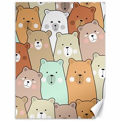 Colorful-baby-bear-cartoon-seamless-pattern Canvas 18  X 24  by Sobalvarro