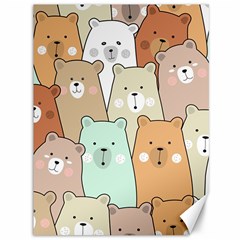 Colorful-baby-bear-cartoon-seamless-pattern Canvas 36  X 48  by Sobalvarro