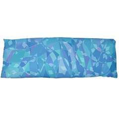 Light Blue Abstract Mosaic Art Color Body Pillow Case (dakimakura) by SpinnyChairDesigns