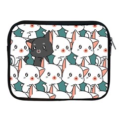 Seamless-cute-cat-pattern-vector Apple Ipad 2/3/4 Zipper Cases by Sobalvarro