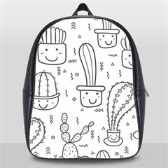 Cactus School Bag (xl) by Sobalvarro