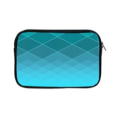 Aqua Blue And Teal Color Diamonds Apple Ipad Mini Zipper Cases by SpinnyChairDesigns