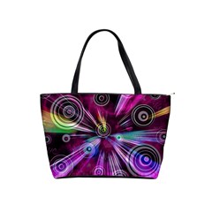 Fractal Circles Abstract Classic Shoulder Handbag by HermanTelo