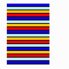 Red And Blue Contrast Yellow Stripes Large Garden Flag (two Sides) by tmsartbazaar