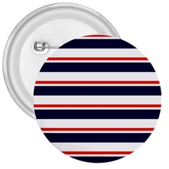 Red With Blue Stripes 3  Buttons by tmsartbazaar