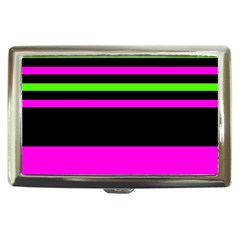 Disco Stripes Cigarette Money Case by tmsartbazaar