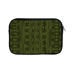 Army Green Color Batik Apple Ipad Mini Zipper Cases by SpinnyChairDesigns