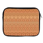 Boho Fancy Peach  Apple iPad 2/3/4 Zipper Cases Front