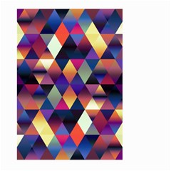 Colorful Geometric  Large Garden Flag (two Sides) by SpinnyChairDesigns