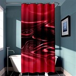 Crimson Red Black Swirl Shower Curtain 36  x 72  (Stall)  Curtain(36 X72 ) - 33.26 x66.24  Curtain(36 X72 )